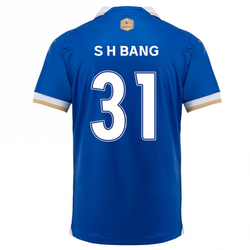 Enfant Football Maillot Hee-Sang Bang #31 Bleu Blanc Tenues Domicile 2024/25