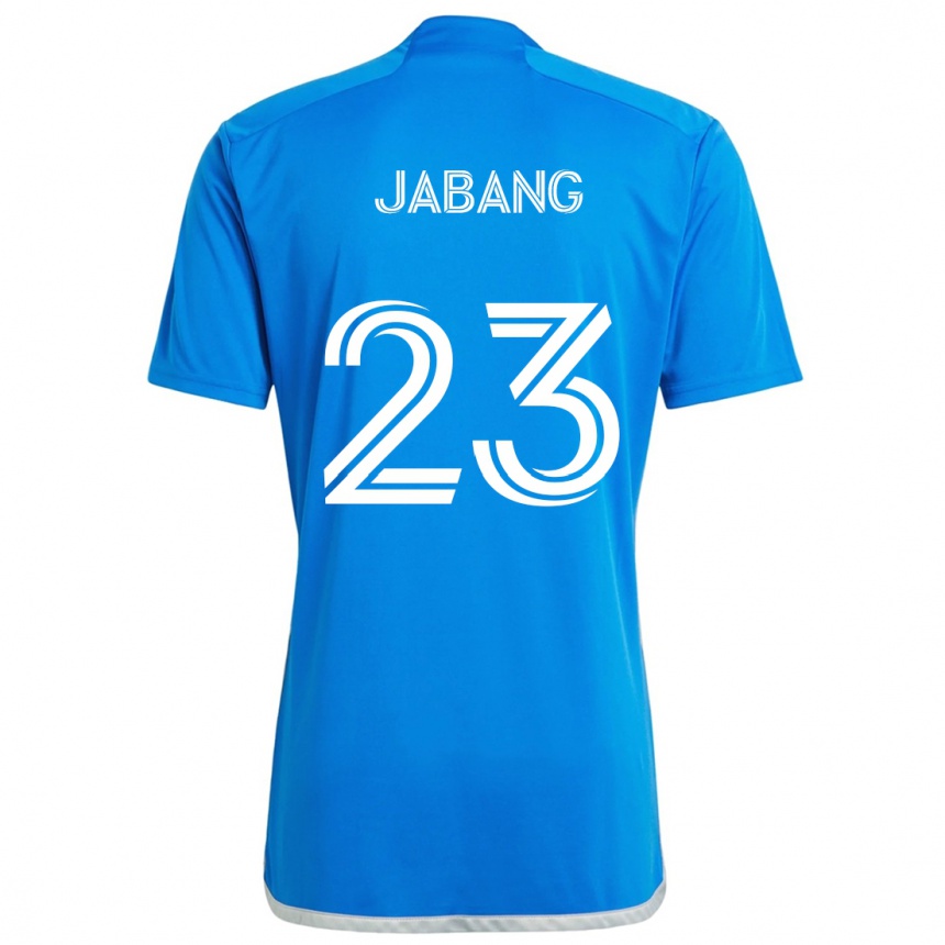 Enfant Football Maillot Ousman Jabang #23 Bleu Blanc Tenues Domicile 2024/25