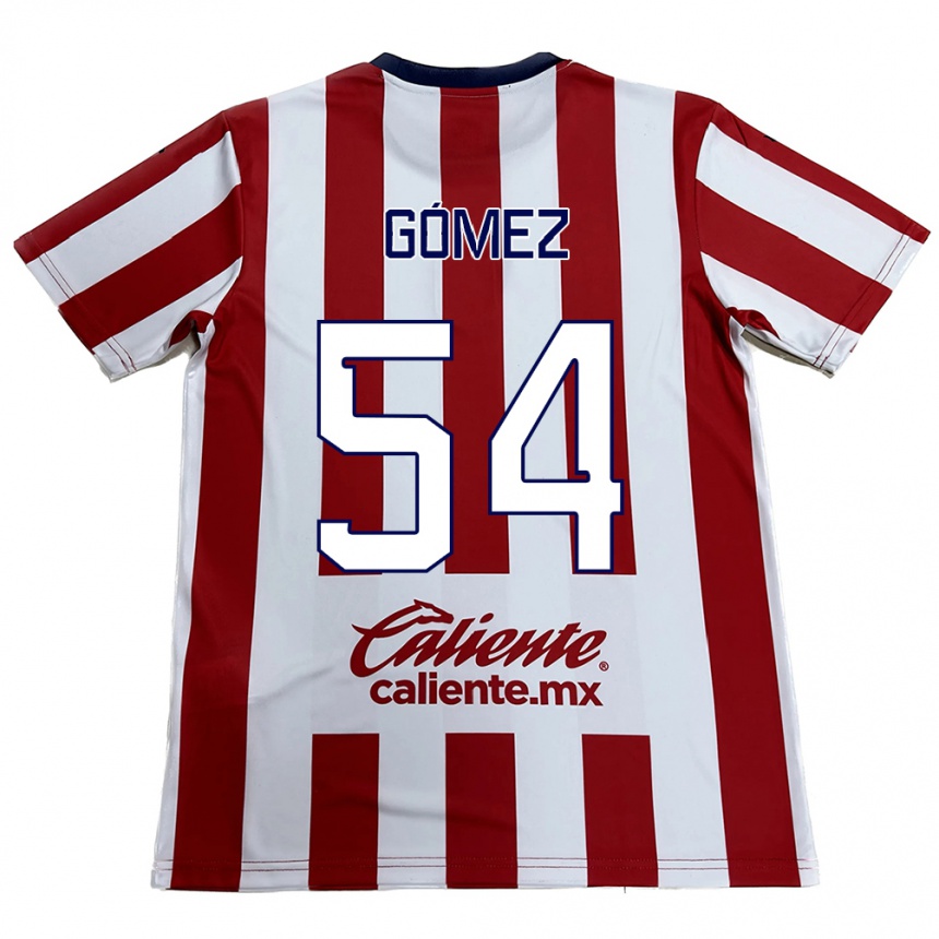 Enfant Football Maillot Miguel Gómez #54 Rouge Blanc Tenues Domicile 2024/25