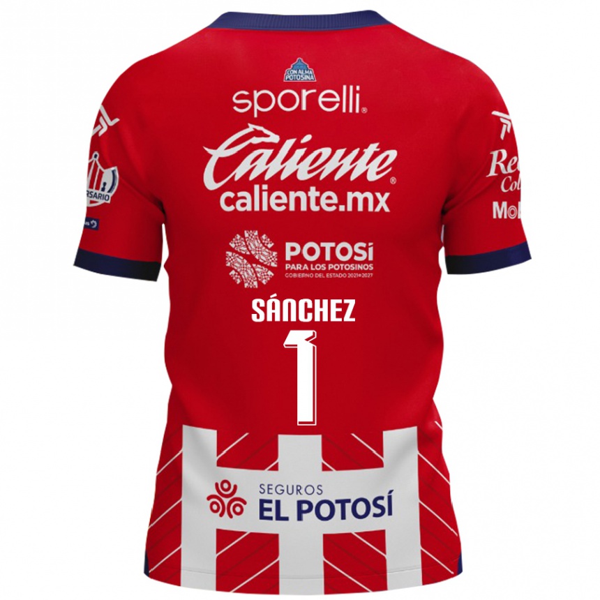 Enfant Football Maillot Andrés Sánchez #1 Rouge Blanc Tenues Domicile 2024/25