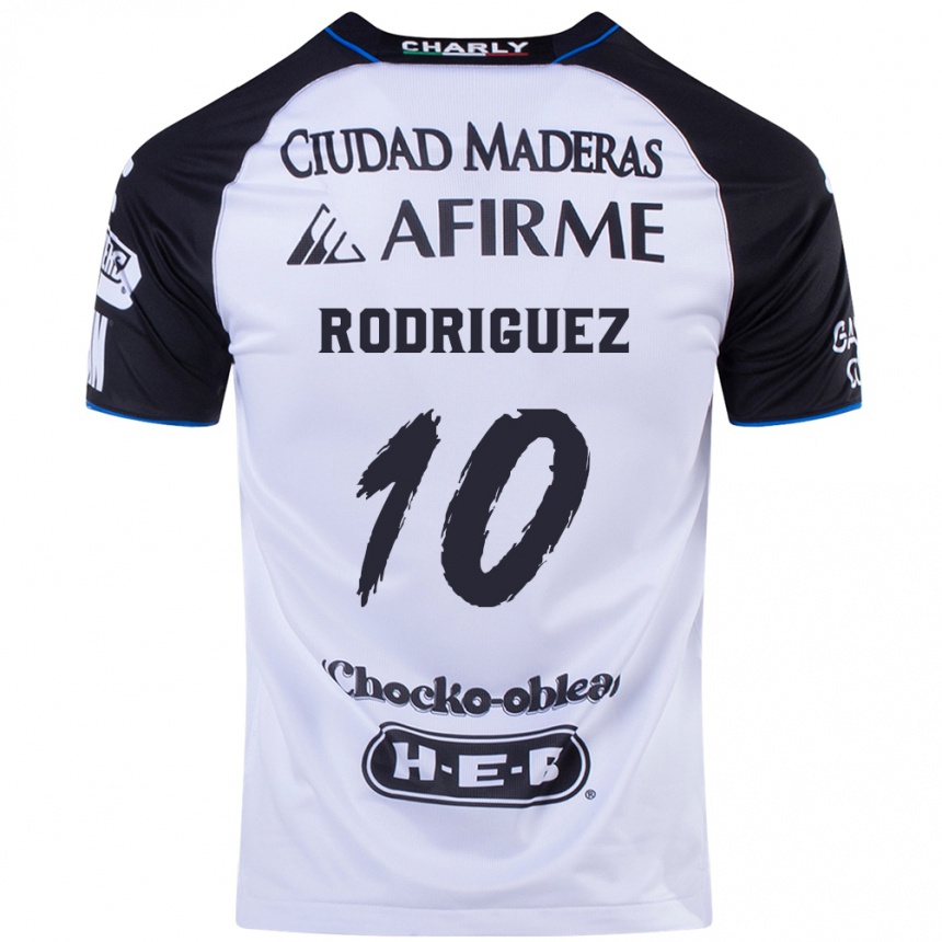 Enfant Football Maillot Lucas Rodríguez #10 Noir Bleu Tenues Domicile 2024/25