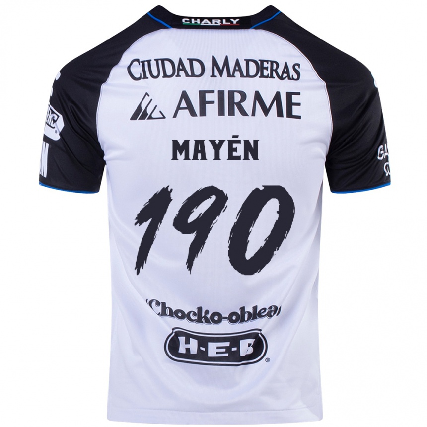 Enfant Football Maillot Eduardo Mayén #190 Noir Bleu Tenues Domicile 2024/25