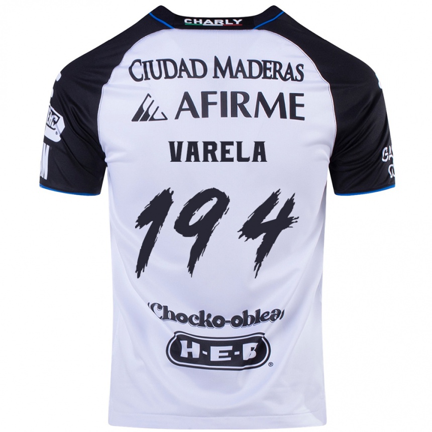 Enfant Football Maillot José Varela #194 Noir Bleu Tenues Domicile 2024/25