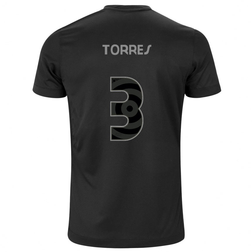 Enfant Football Maillot Félix Torres #3 Noir Tenues Extérieur 2024/25