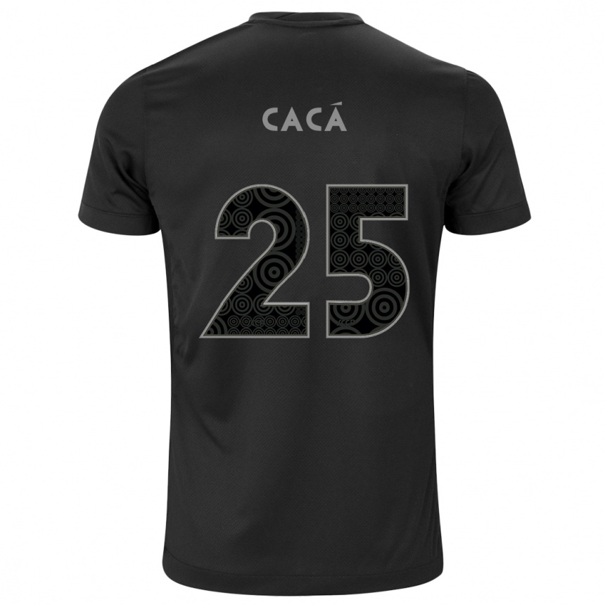 Enfant Football Maillot Cacá #25 Noir Tenues Extérieur 2024/25