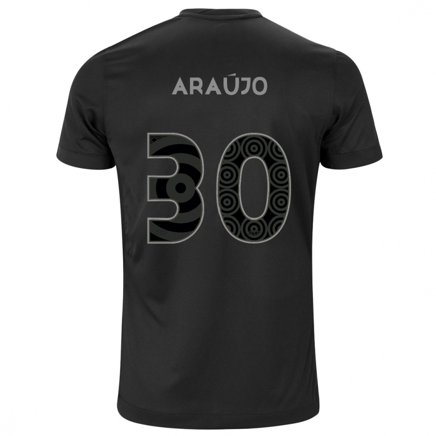 Enfant Football Maillot Matheus Araújo #30 Noir Tenues Extérieur 2024/25