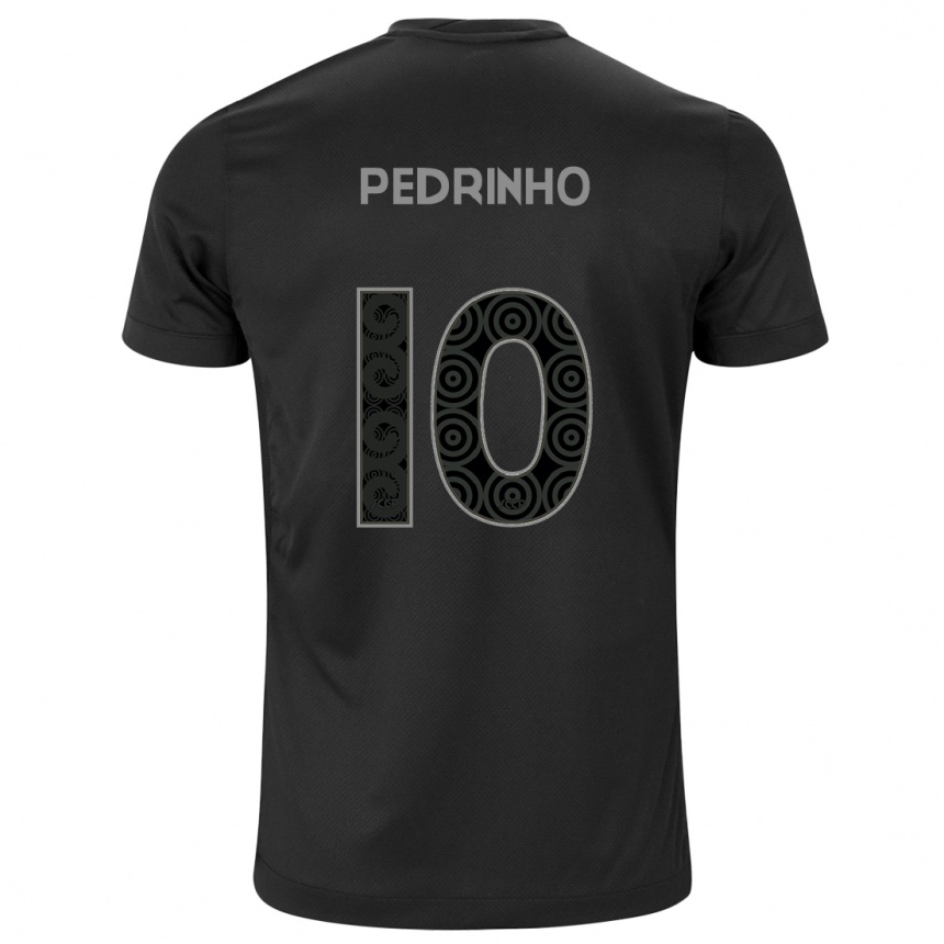 Enfant Football Maillot Pedrinho #10 Noir Tenues Extérieur 2024/25