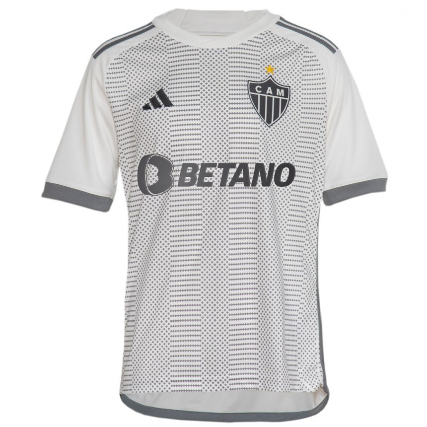 Enfant Football Maillot Pedro Oliveira #0 Blanc Cassé Tenues Extérieur 2024/25