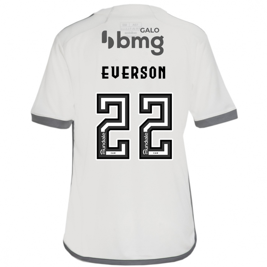 Enfant Football Maillot Everson #22 Blanc Cassé Tenues Extérieur 2024/25