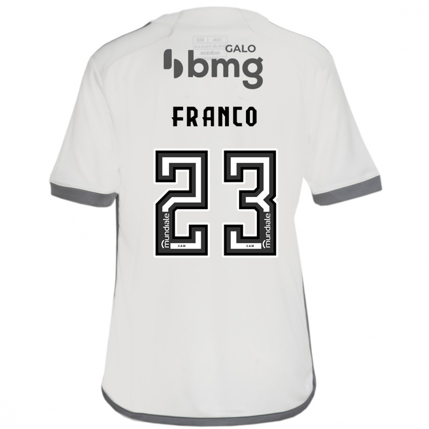 Enfant Football Maillot Alan Franco #23 Blanc Cassé Tenues Extérieur 2024/25