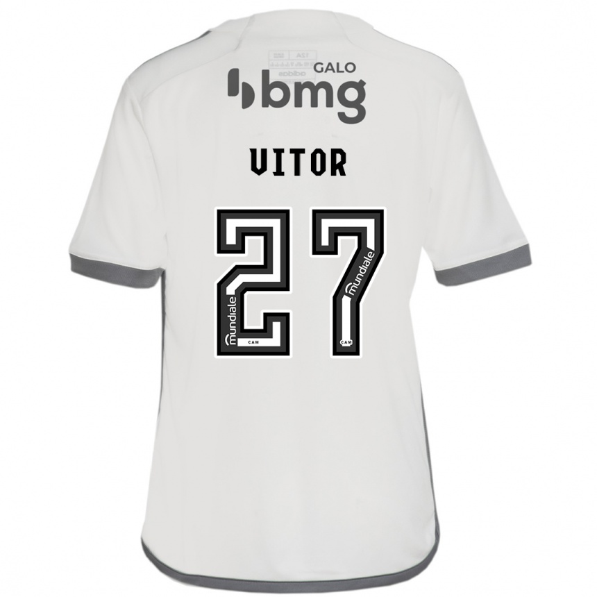 Enfant Football Maillot Paulo Vitor #27 Blanc Cassé Tenues Extérieur 2024/25