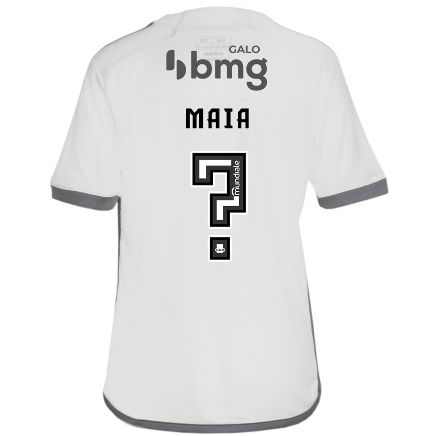 Enfant Football Maillot Caio Maia #0 Blanc Cassé Tenues Extérieur 2024/25