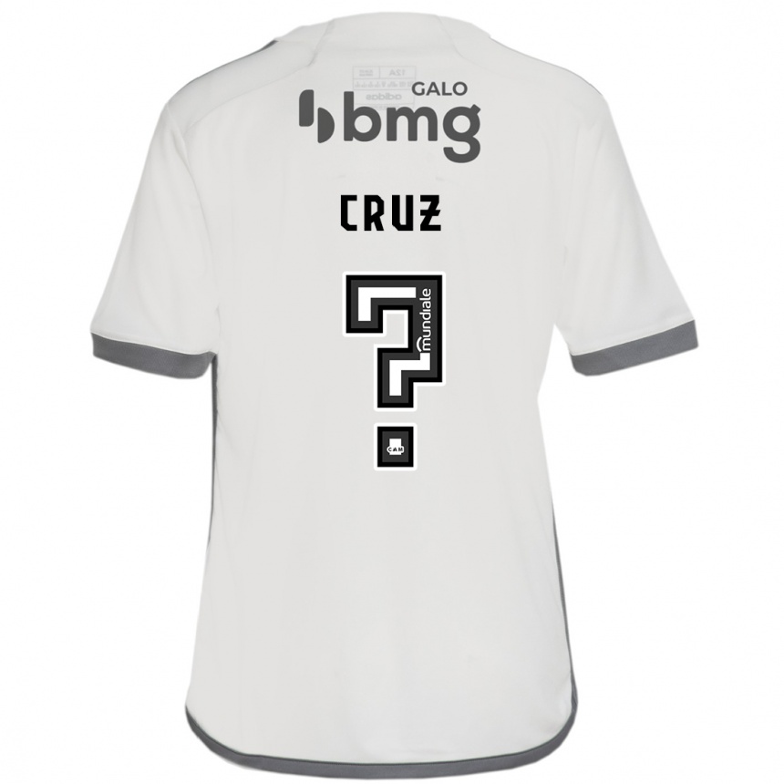 Enfant Football Maillot Dudu Cruz #0 Blanc Cassé Tenues Extérieur 2024/25