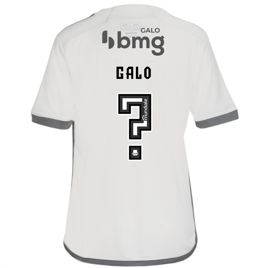 Enfant Football Maillot Diego Galo #0 Blanc Cassé Tenues Extérieur 2024/25