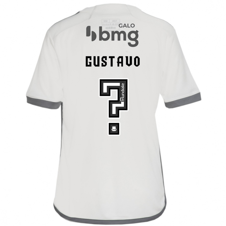 Enfant Football Maillot Paulo Gustavo #0 Blanc Cassé Tenues Extérieur 2024/25