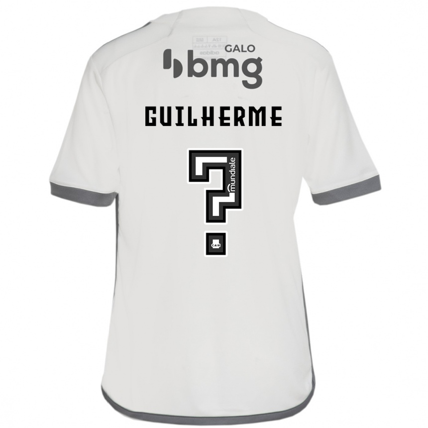 Enfant Football Maillot Kauan Guilherme #0 Blanc Cassé Tenues Extérieur 2024/25