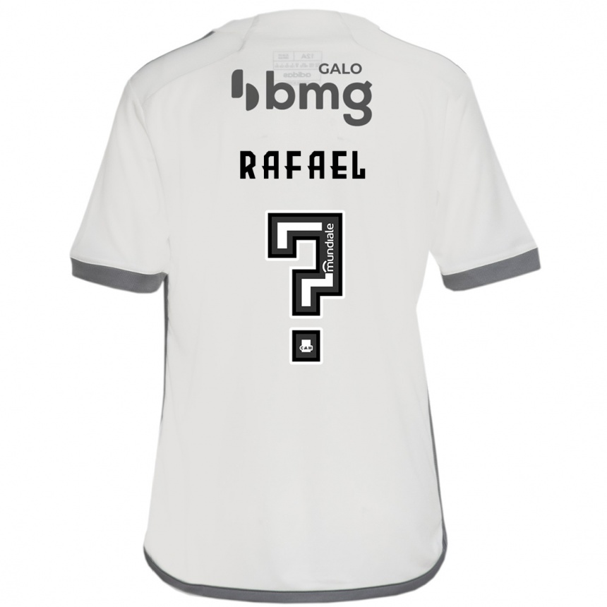 Enfant Football Maillot João Rafael #0 Blanc Cassé Tenues Extérieur 2024/25