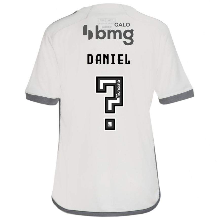 Enfant Football Maillot Lucas Daniel #0 Blanc Cassé Tenues Extérieur 2024/25