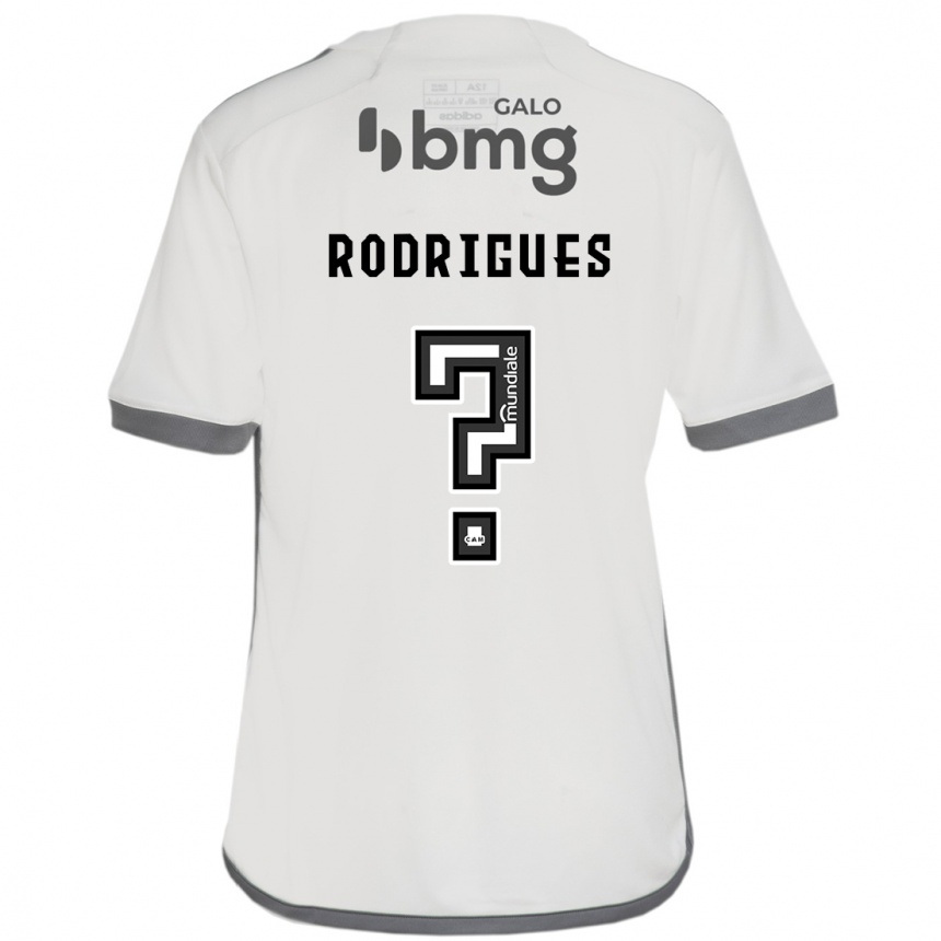 Enfant Football Maillot Vinicius Rodrigues #0 Blanc Cassé Tenues Extérieur 2024/25