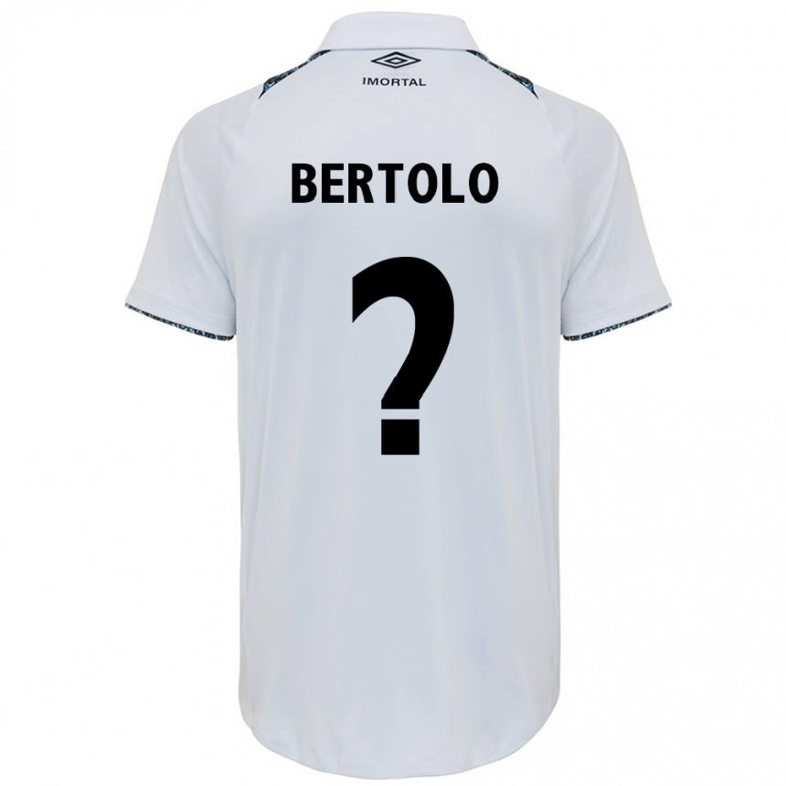 Enfant Football Maillot Mateus Bertolo #0 Blanc Bleu Tenues Extérieur 2024/25