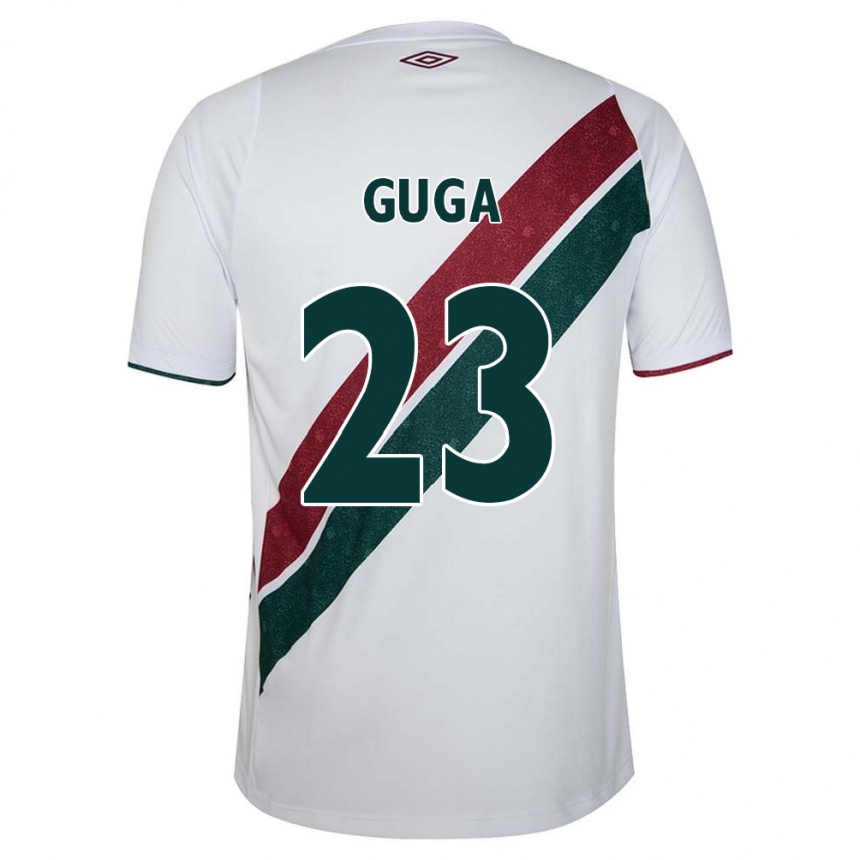 Enfant Football Maillot Guga #23 Blanc Vert Bordeaux Tenues Extérieur 2024/25