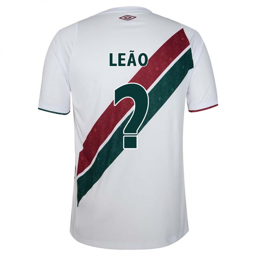 Enfant Football Maillot Caio Leão #0 Blanc Vert Bordeaux Tenues Extérieur 2024/25