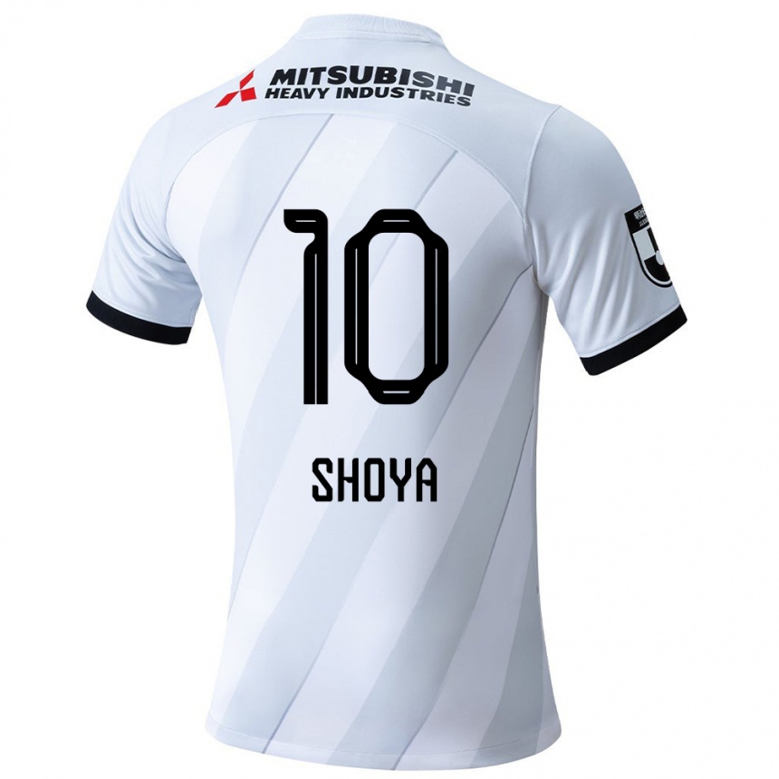 Enfant Football Maillot Shoya Nakajima #10 Blanc Gris Tenues Extérieur 2024/25