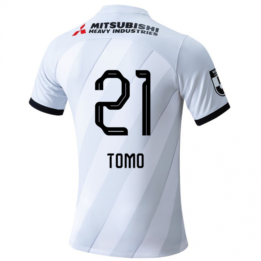 Enfant Football Maillot Tomoaki Okubo #21 Blanc Gris Tenues Extérieur 2024/25