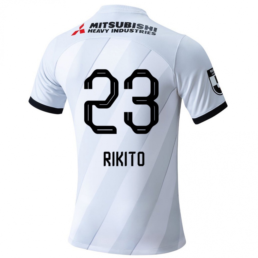 Enfant Football Maillot Rikito Inoue #23 Blanc Gris Tenues Extérieur 2024/25