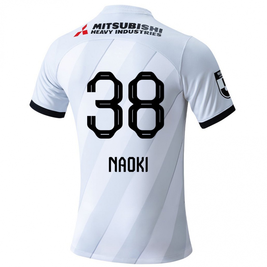 Enfant Football Maillot Naoki Maeda #38 Blanc Gris Tenues Extérieur 2024/25