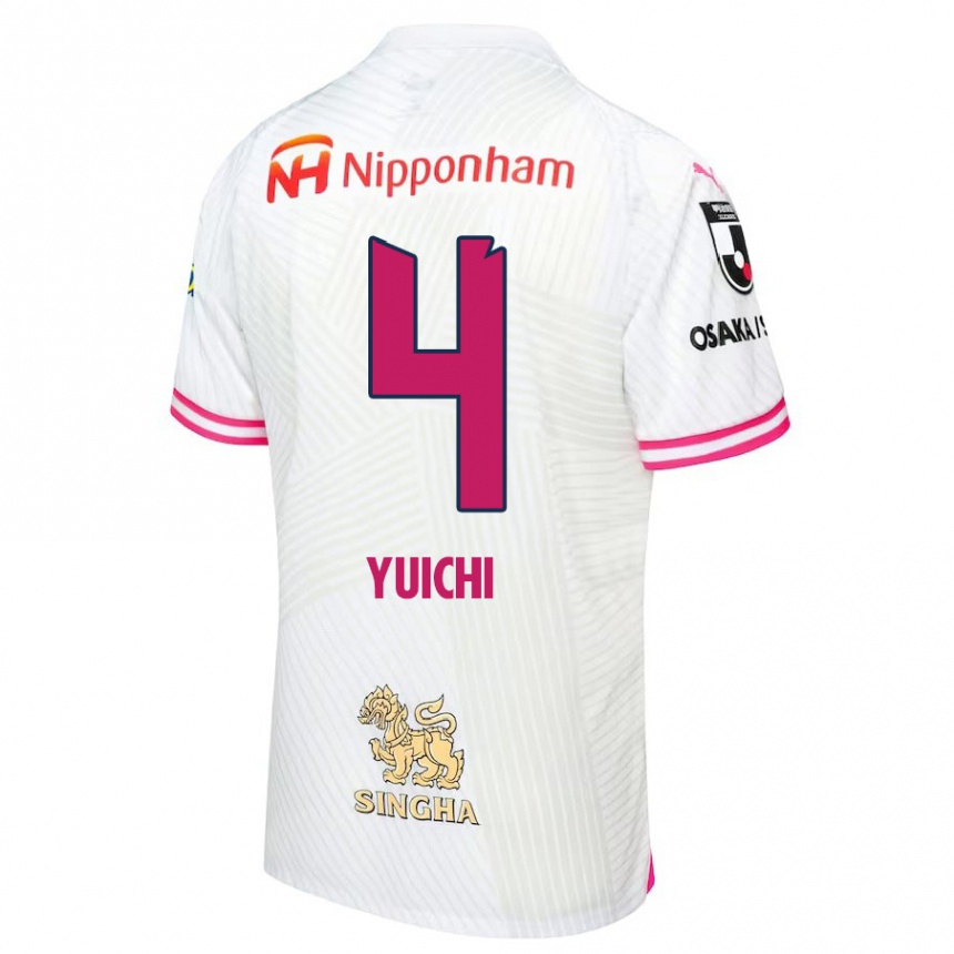 Enfant Football Maillot Yuichi Hirano #4 Blanc Rose Tenues Extérieur 2024/25