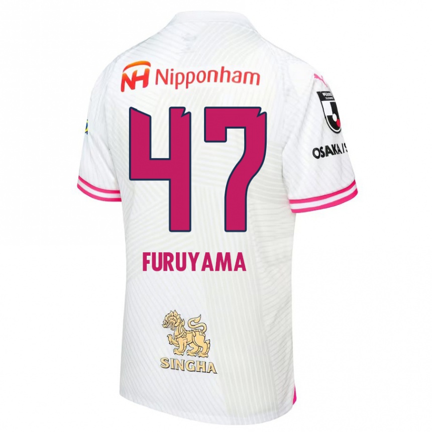 Enfant Football Maillot Kengo Furuyama #47 Blanc Rose Tenues Extérieur 2024/25