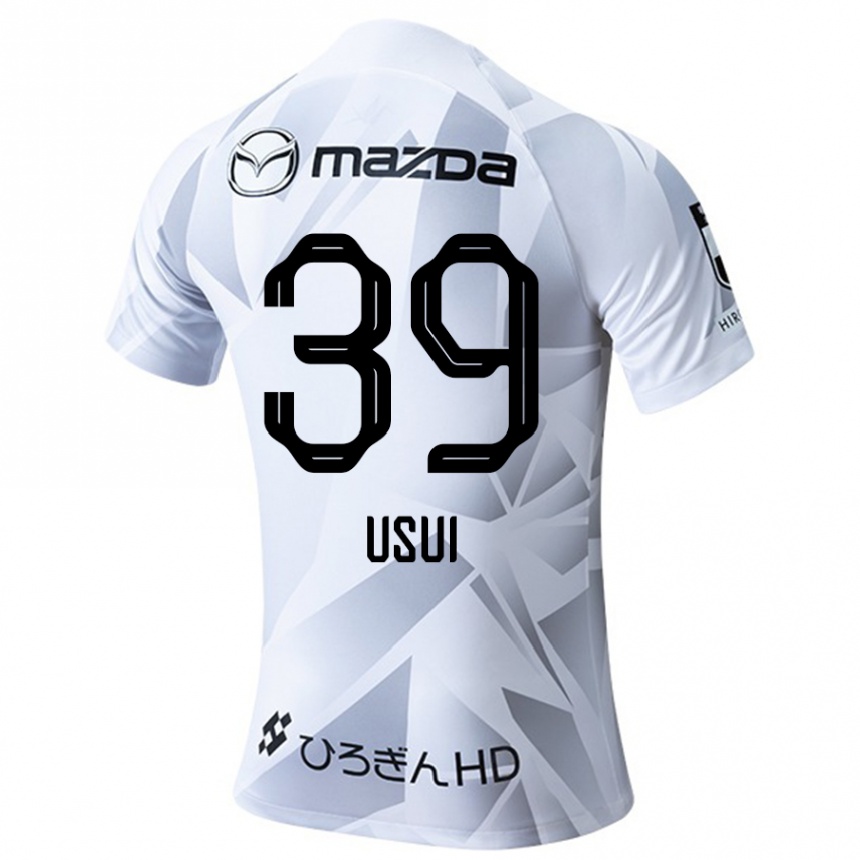 Enfant Football Maillot Haruto Usui #39 Blanc Gris Noir Tenues Extérieur 2024/25