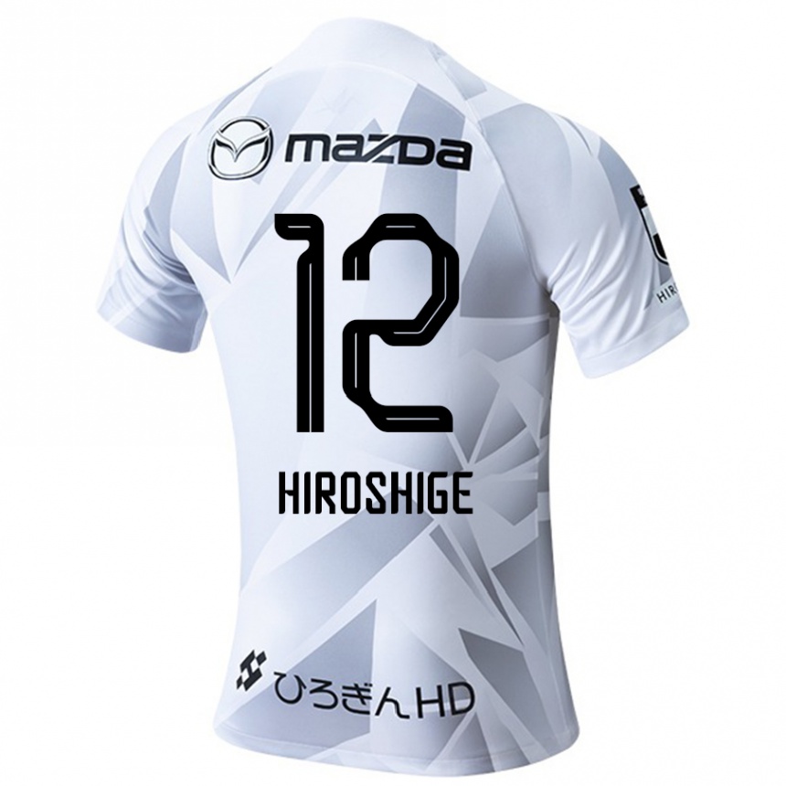 Enfant Football Maillot Soma Hiroshige #12 Blanc Gris Noir Tenues Extérieur 2024/25