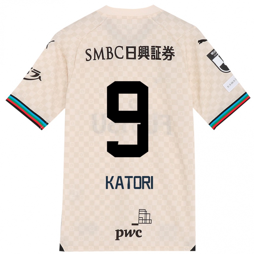 Enfant Football Maillot Takeshi Katori #9 Blanc Gris Tenues Extérieur 2024/25