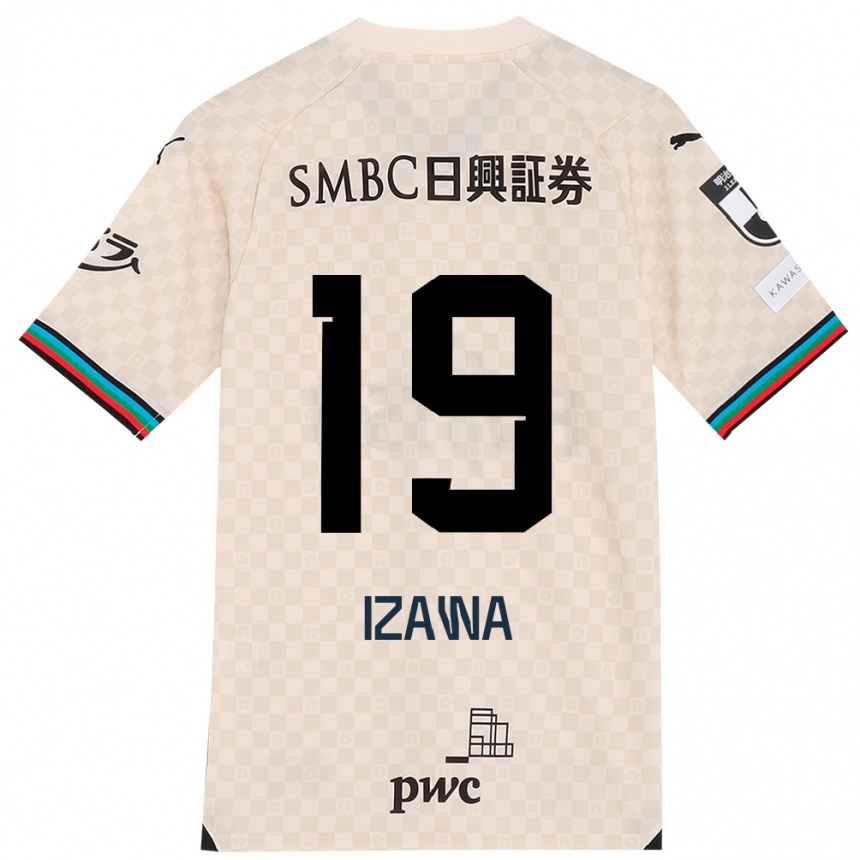 Enfant Football Maillot Haruki Izawa #19 Blanc Gris Tenues Extérieur 2024/25