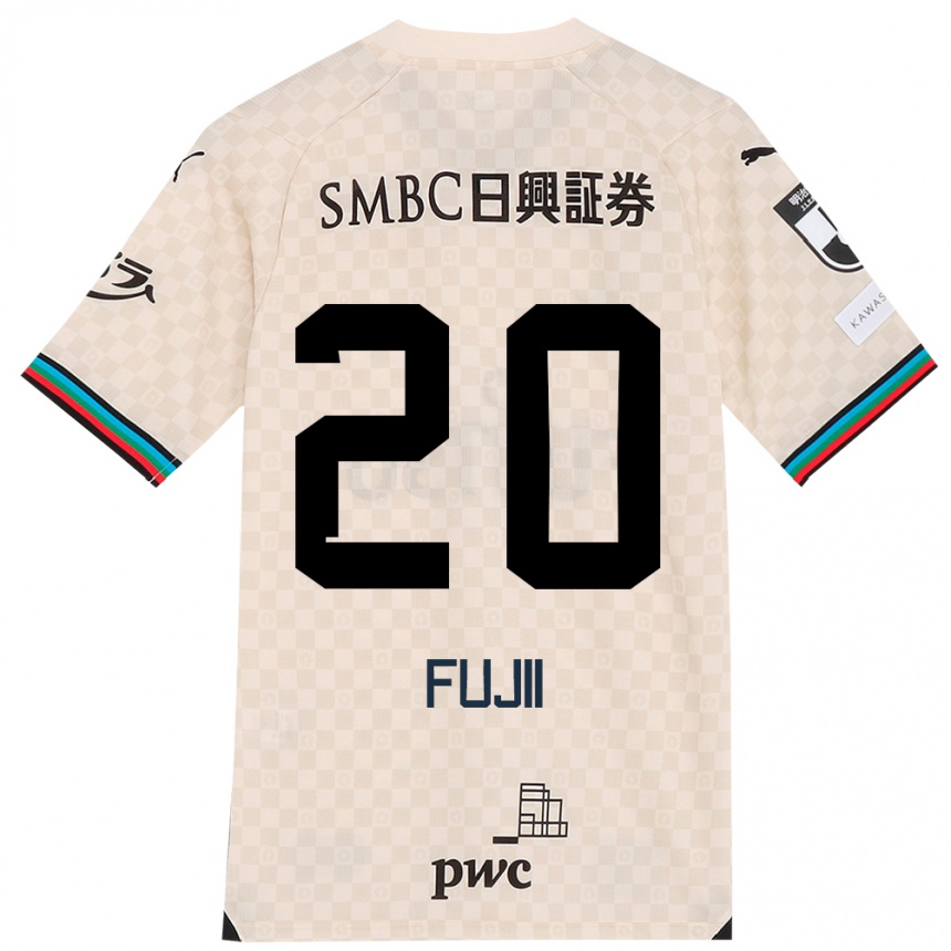 Enfant Football Maillot Rensuke Fujii #20 Blanc Gris Tenues Extérieur 2024/25