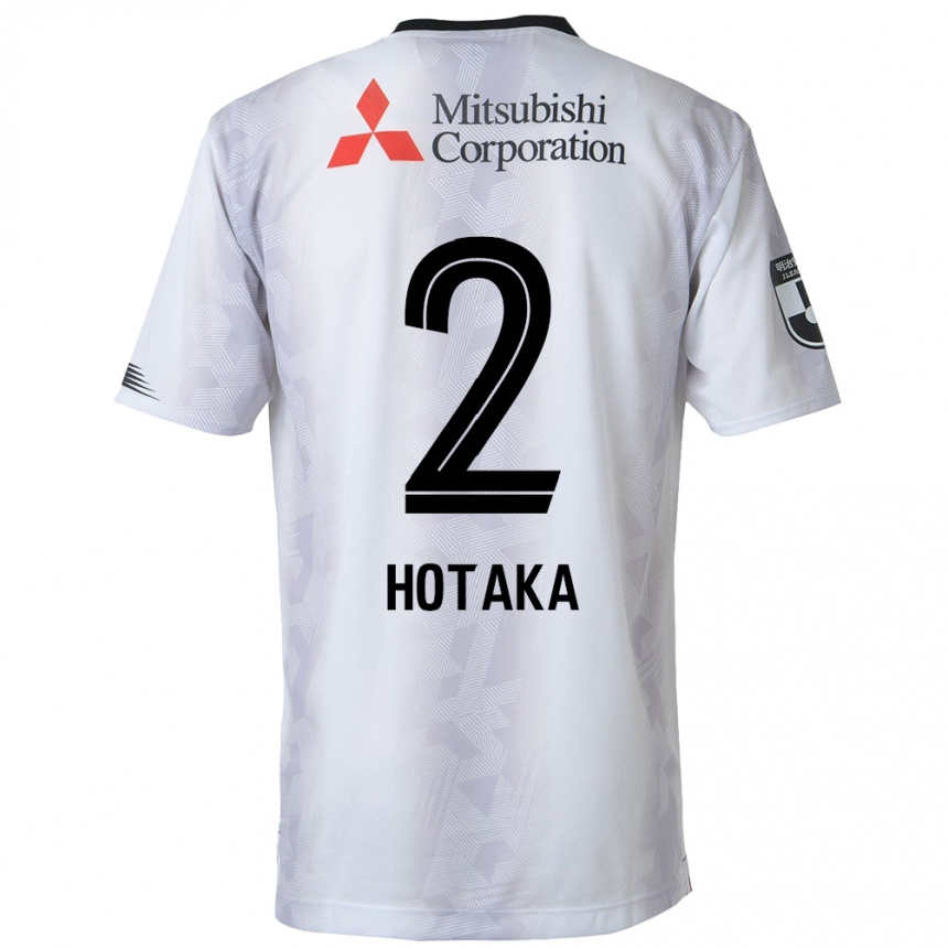 Enfant Football Maillot Hotaka Nakamura #2 Blanc Noir Tenues Extérieur 2024/25