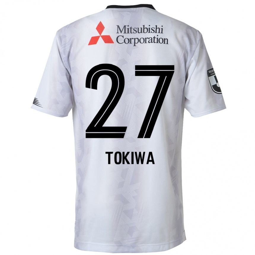 Enfant Football Maillot Kyota Tokiwa #27 Blanc Noir Tenues Extérieur 2024/25