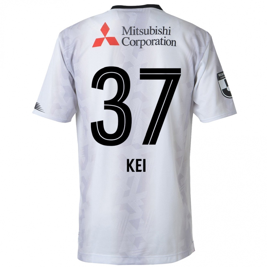 Enfant Football Maillot Kei Koizumi #37 Blanc Noir Tenues Extérieur 2024/25