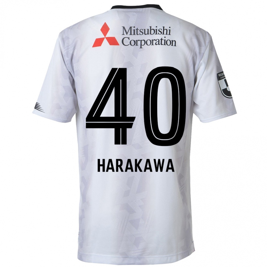 Enfant Football Maillot Riki Harakawa #40 Blanc Noir Tenues Extérieur 2024/25