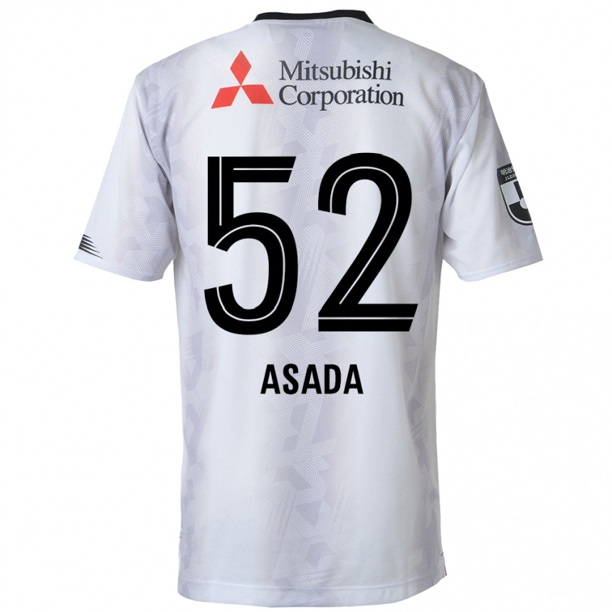 Enfant Football Maillot Rui Asada #52 Blanc Noir Tenues Extérieur 2024/25