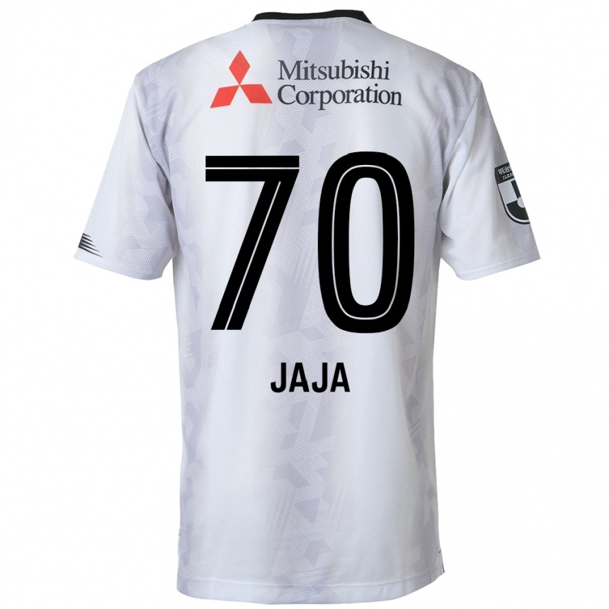 Enfant Football Maillot Jája Silva #70 Blanc Noir Tenues Extérieur 2024/25