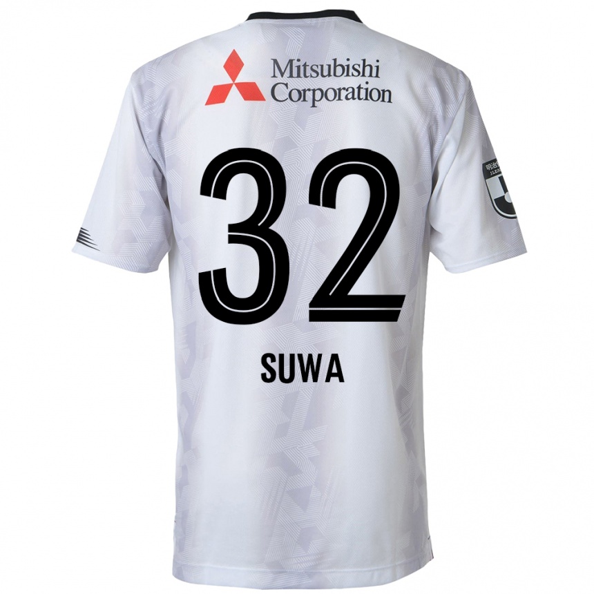 Enfant Football Maillot Keita Suwa #32 Blanc Noir Tenues Extérieur 2024/25