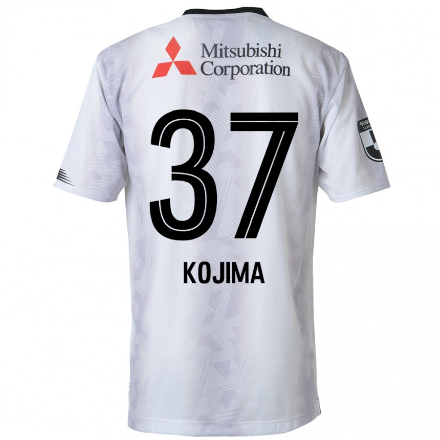 Enfant Football Maillot Satsuki Kojima #37 Blanc Noir Tenues Extérieur 2024/25