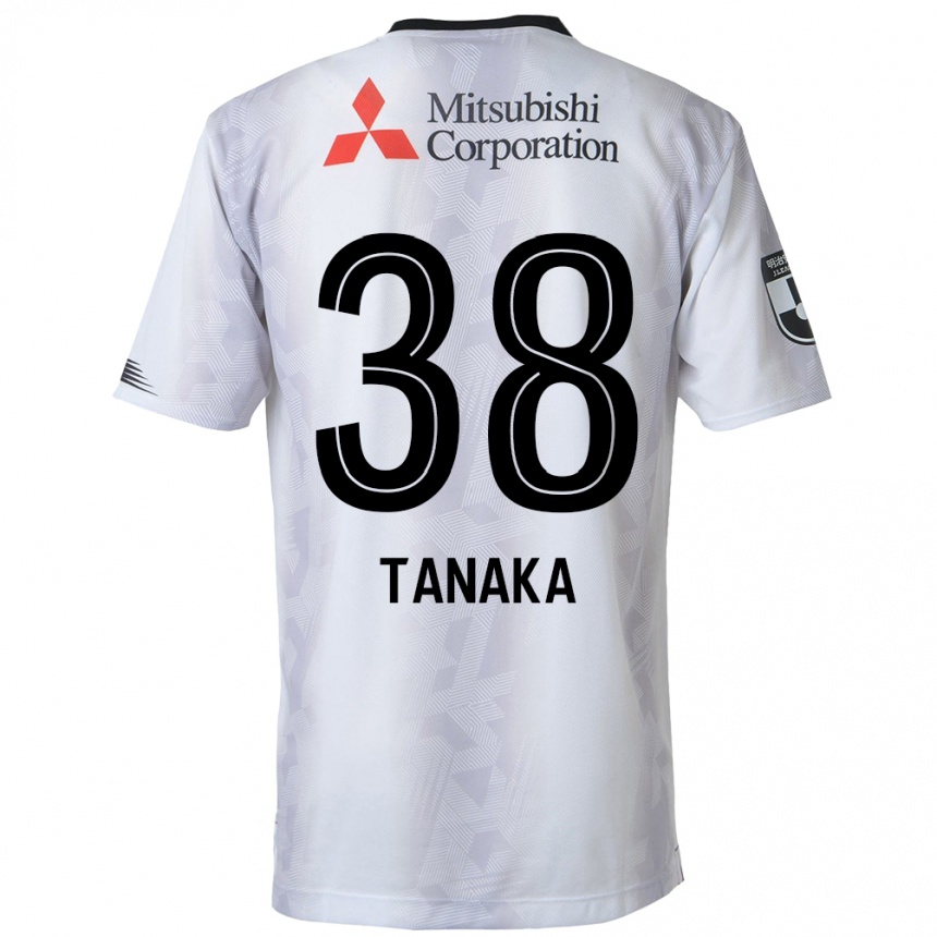 Enfant Football Maillot Kio Tanaka #38 Blanc Noir Tenues Extérieur 2024/25