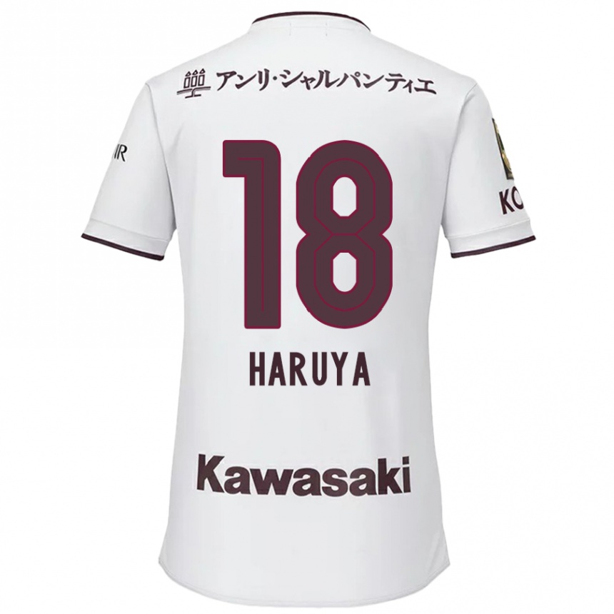 Enfant Football Maillot Haruya Ide #18 Blanc Rouge Tenues Extérieur 2024/25