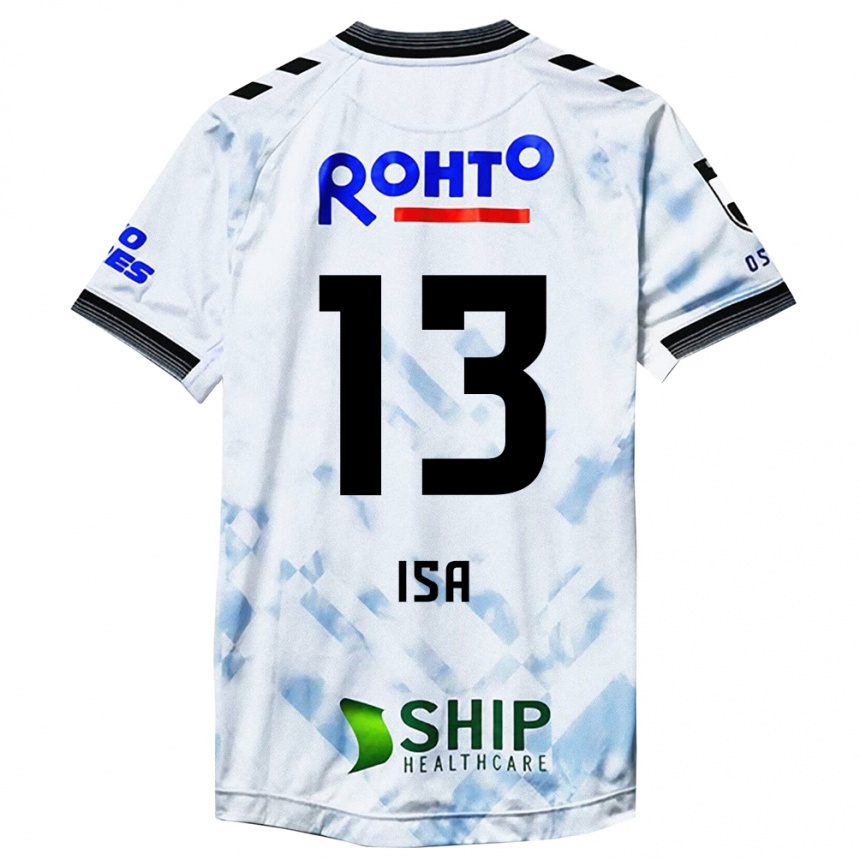 Enfant Football Maillot Isa Sakamoto #13 Blanc Noir Tenues Extérieur 2024/25