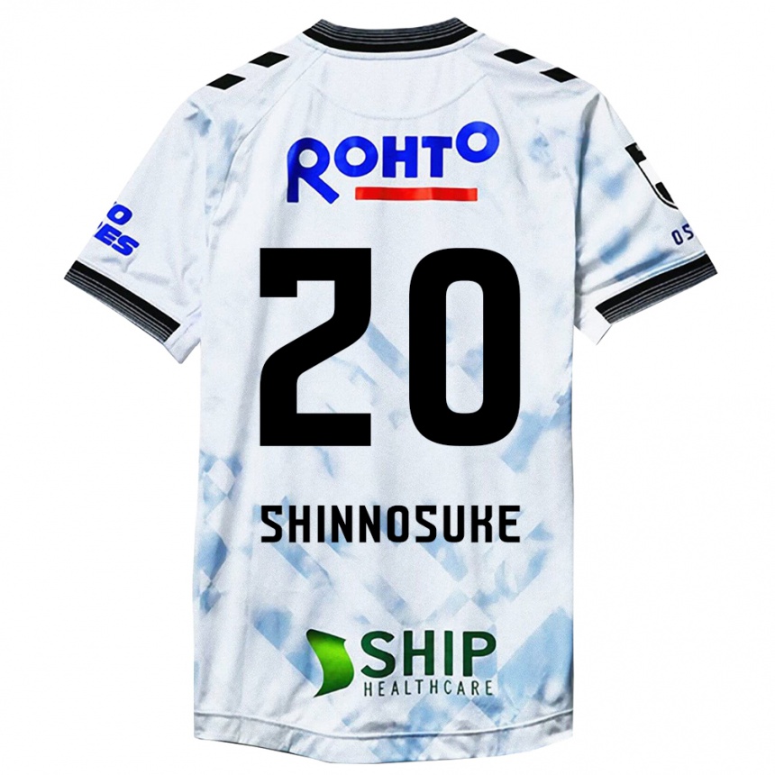 Enfant Football Maillot Shinnosuke Nakatani #20 Blanc Noir Tenues Extérieur 2024/25