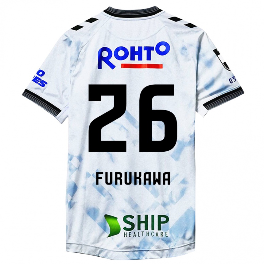 Enfant Football Maillot Kanta Furukawa #26 Blanc Noir Tenues Extérieur 2024/25